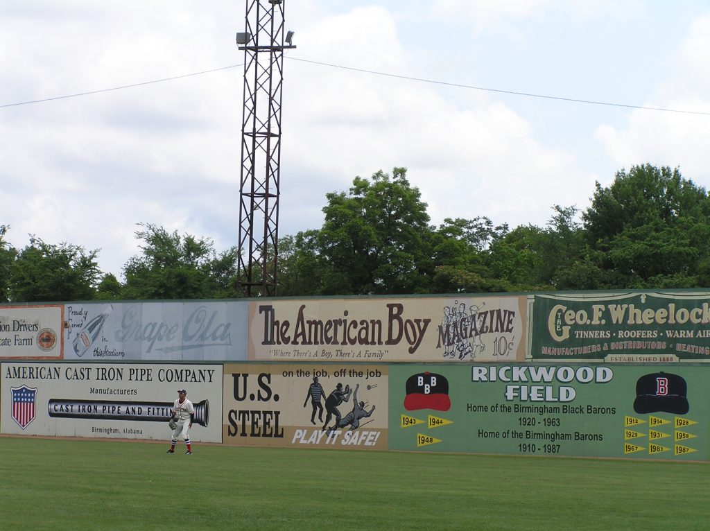 Minimalist Rickwood Field - Birmingham Barons - S. Preston – S